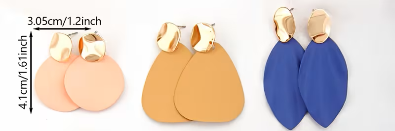 ARETES - CARNAVAL METALICOS