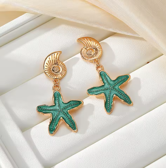 ARETES - ESTRELLA DE MAR CLICHE, CELESTE