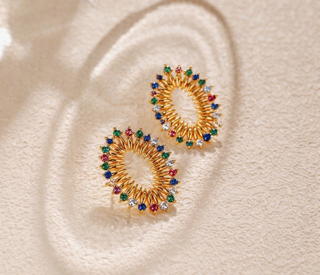 Aretes - Golden Carnival Spike