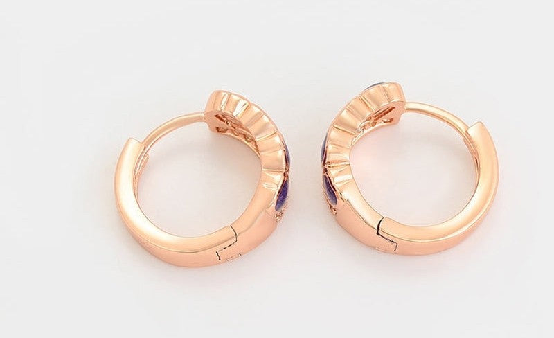 Aretes - Púrpura Brillante